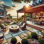 patio in a Long Island backyard